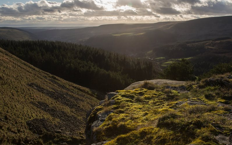 Valley in Bridgend County Borough