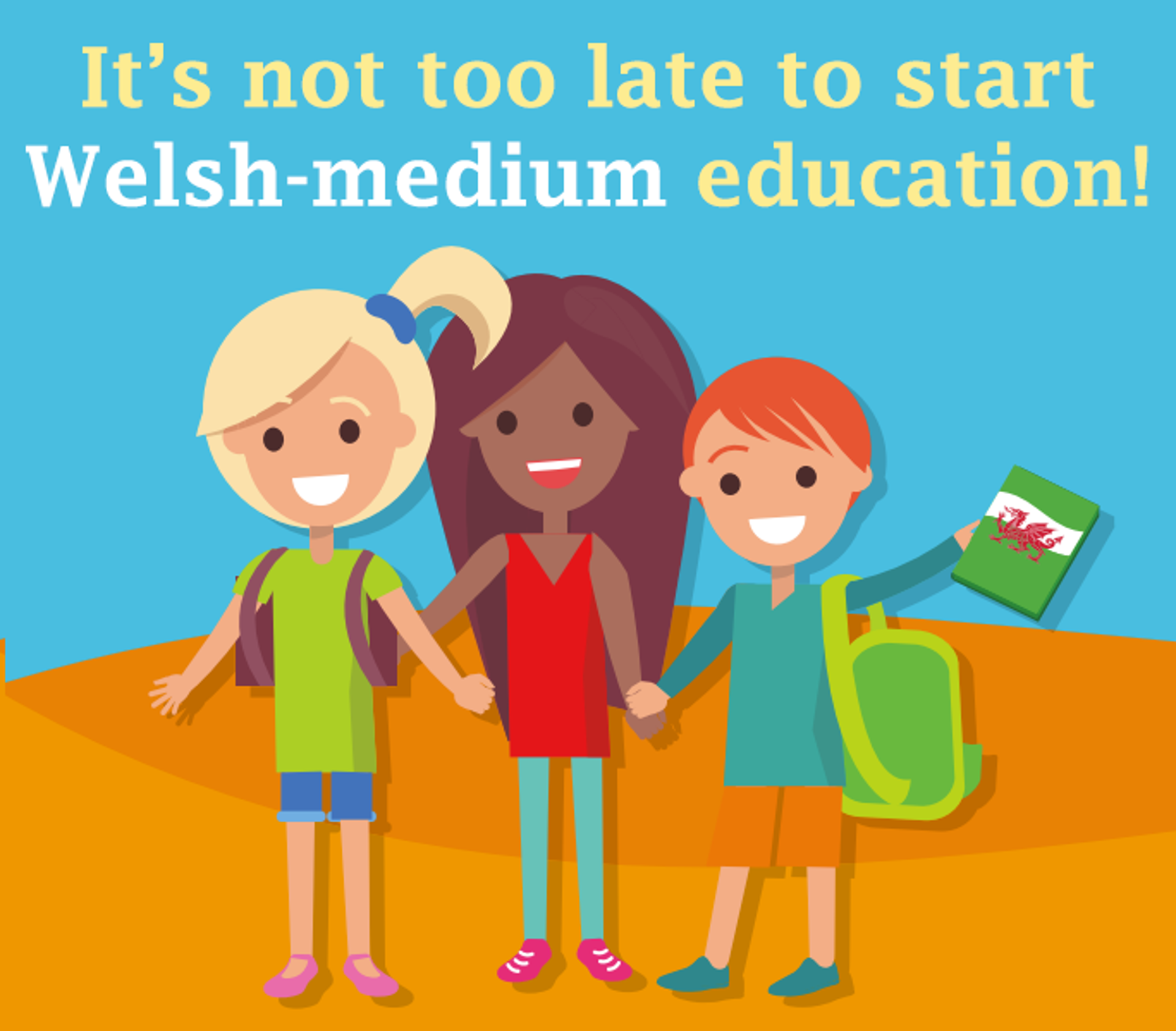 It's not too late to start Welsh-medium education graphic