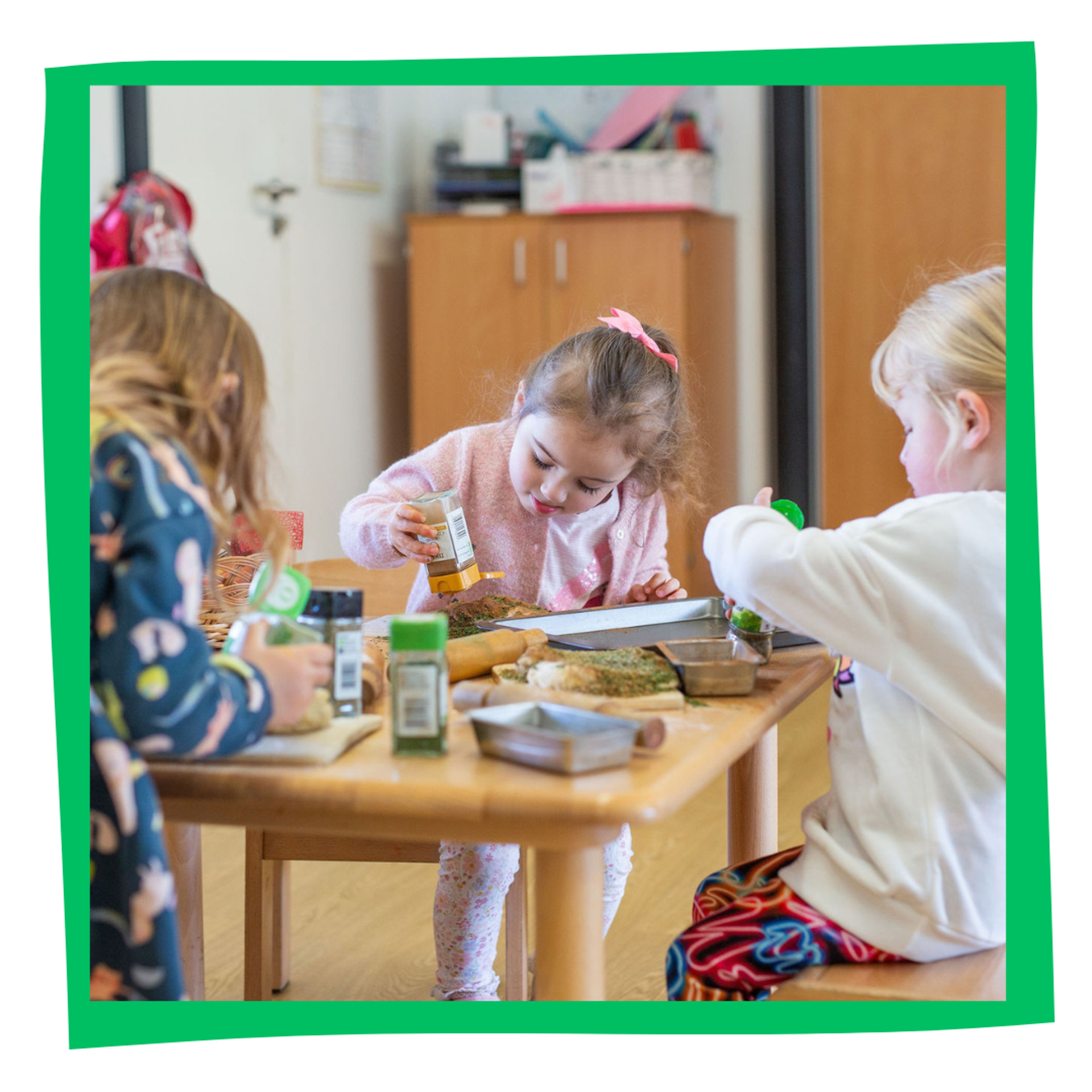 Children cooking