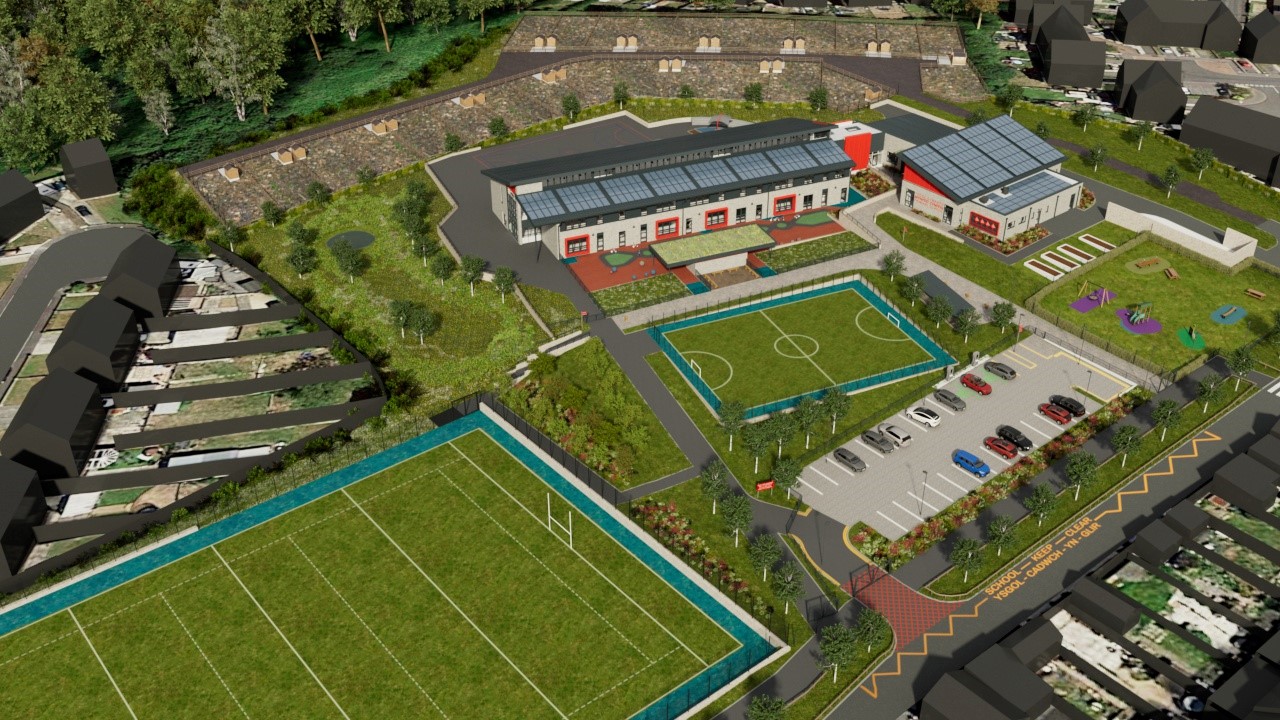 An artist's impression of the new school