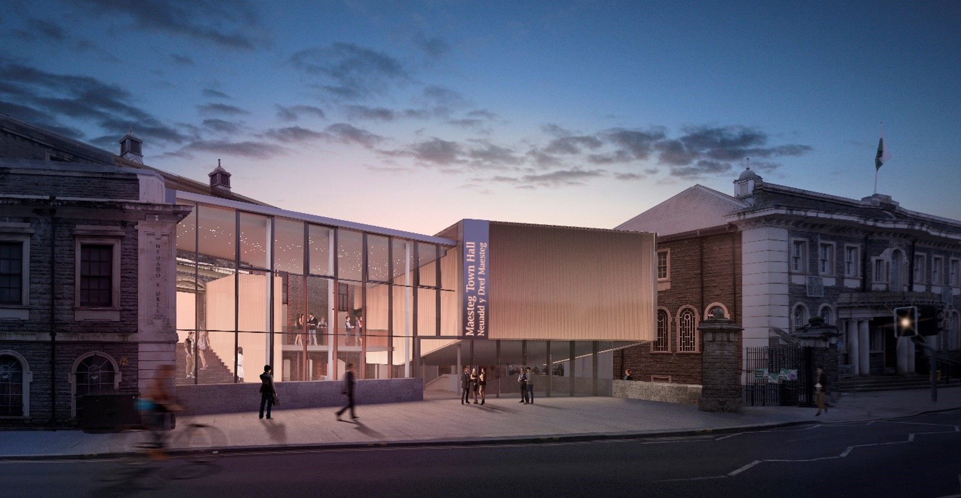 Artist's impression of Maesteg town hall re-development