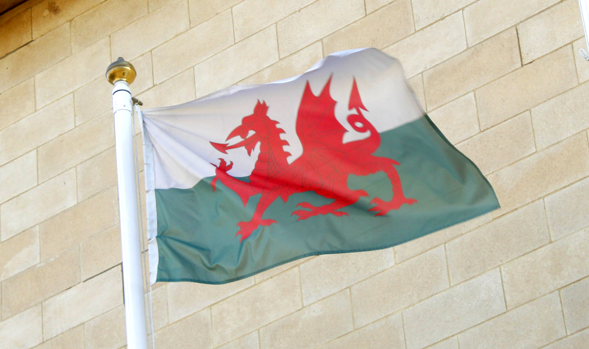 Welsh flag at Civic Offices