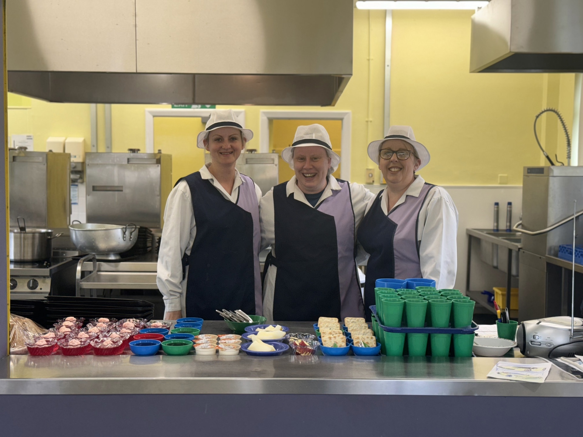 School catering staff