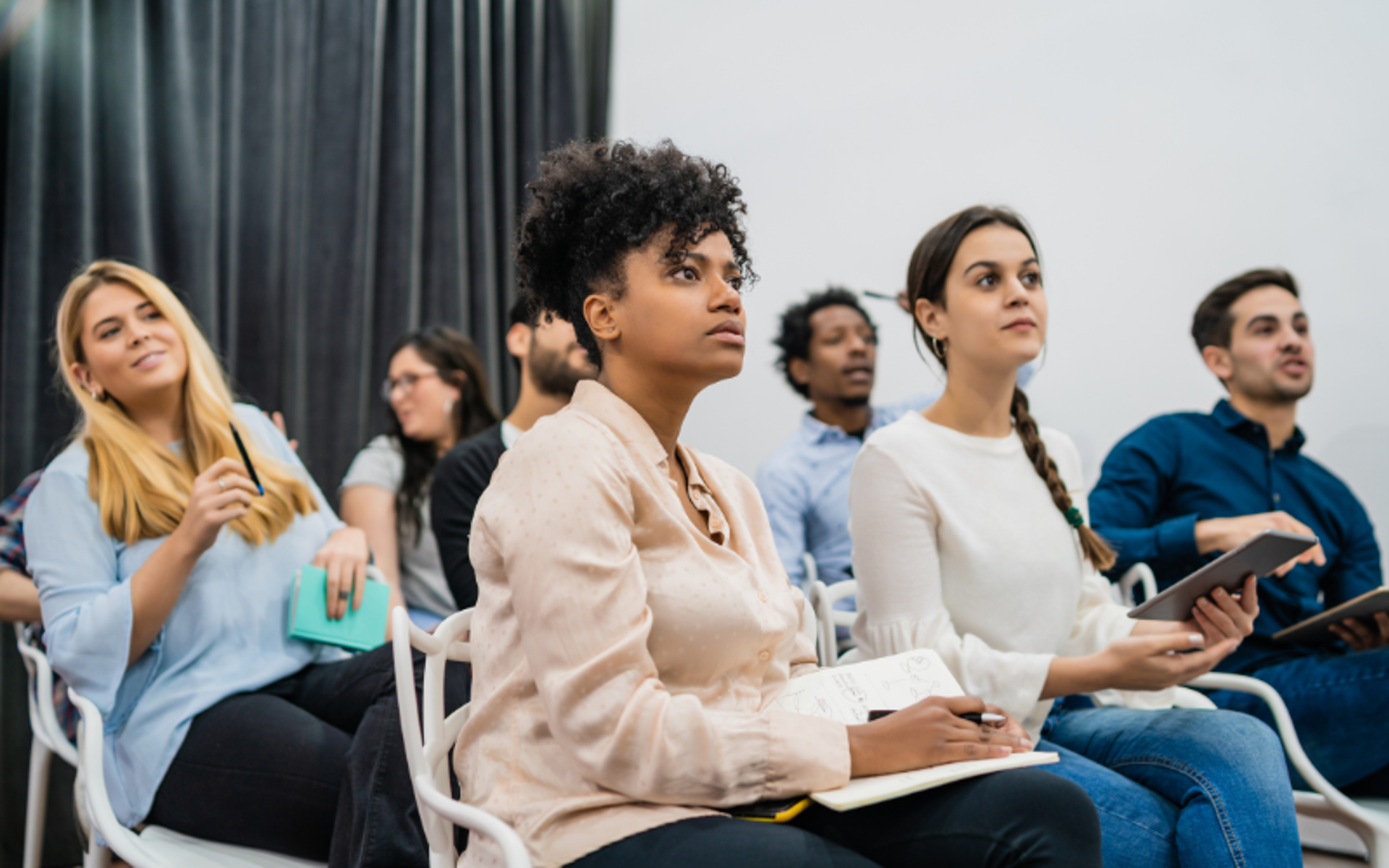 Group of people sitting down